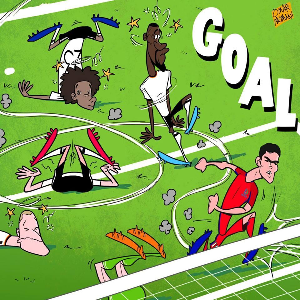 Məşhur karikaturaçıdan futbolçumuza təbrik jesti: ”Ay sağ ol, Şeydayev” - FOTO