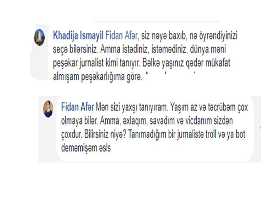 "Türkoloq"un gülünc arqumentləri - Yaxud Xədicə İsmayıl gənc jurnalisti niyə təhqir etdi? - FOTO