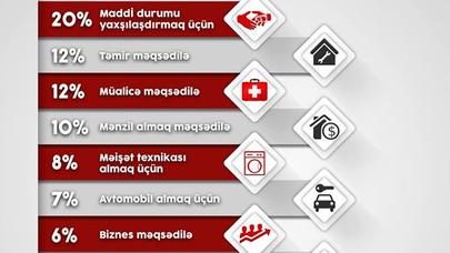 Kreditlər hansı məqsədlər üçün götürülür? - SORĞU