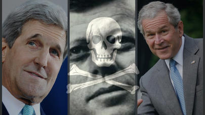 Buş və Kerrinin üzv olduğu, Kennedini öldürən "Kəllə və sümüklər" - FOTO