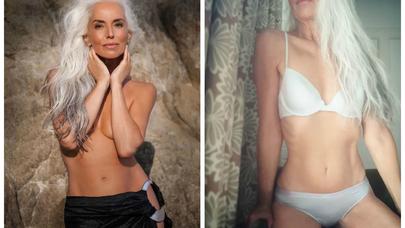 61 yaşlı model gənc vücudu ilə qızlara meydan oxudu - FOTOLAR