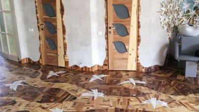 Tullantı taxta parçalarından görün nə yaratdı - - FOTOLAR