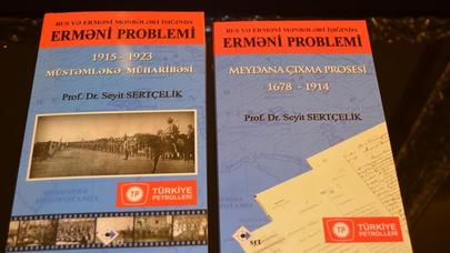 Erməni tarixçiləri qorxuya salan kitab Bakıda təqdim olundu - FOTOLAR