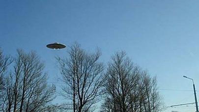 Meşədə "uçan boşqab" - Şok görüntülər