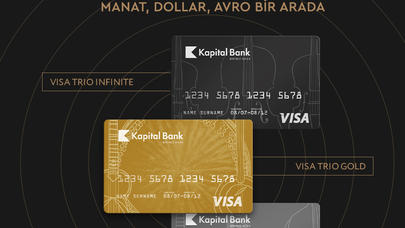 Kapital Bank 3 valyutalı Visa Trio kartlarını təqdim edir