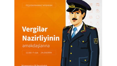 "Unibank"dan vergi işçilərinə bayram hədiyyəsi