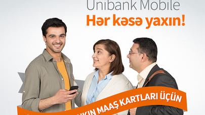 "Unibank"dan YENİ XİDMƏT:: Bütün bank kartları "Unibank Mobile"-da!