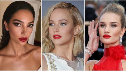 Dodaqlarınızı qırmızı pomada ilə vurğulayın - İstənilən zövqə uyğun axşam makiyajları - FOTO