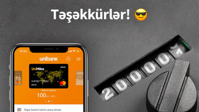 "Unibank Mobile" istifadəçilərinin sayı 200.000-i keçib
