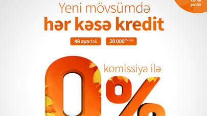 "Unibank"dan hər kəs üçün KOMİSSİYASIZ kredit kampaniyası
