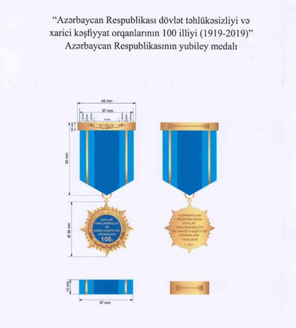 Dövlət təhlükəsizliyi və xarici kəşfiyyat orqanlarının yubiley medalı haqqında əsasnamə təsdiqləndi