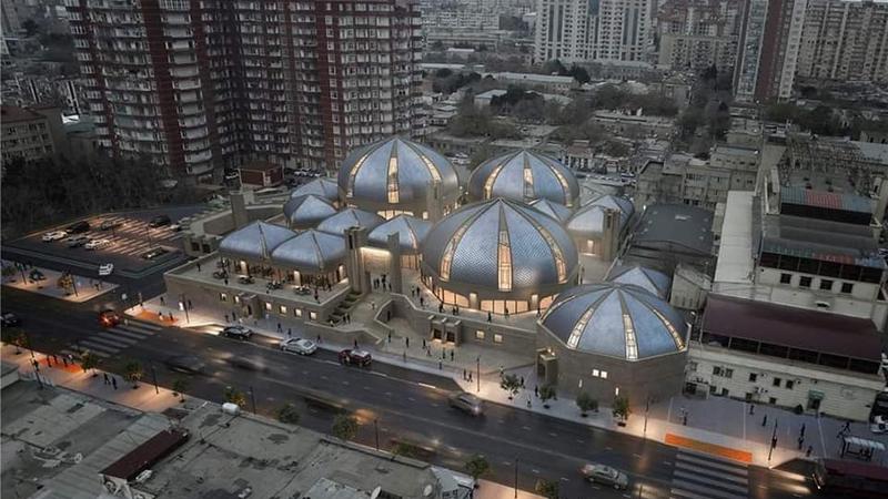 Bakıda sökülən məşhur tarixi bazar yenidənqurmadan sonra BELƏ OLACAQ - FOTOLAR