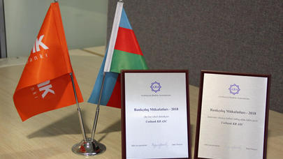 "Unibank"mükafat aldı