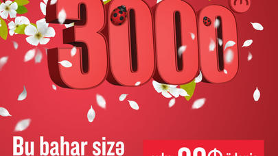 3000 manat alın, ayda 99 manat ödəyin!