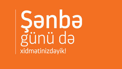 "Unibank" filialları bu şənbə xidmətinizdədir