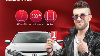 "BirKart"la alış-veriş edib, "Honda Civic" avtomobili qazanın!