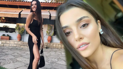 Hande Erçel füsunkar libası ilə diqqət mərkəzində - FOTO
