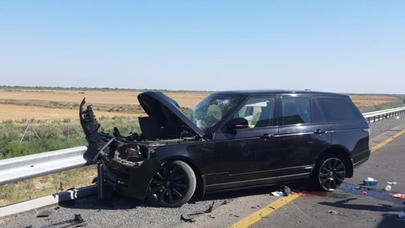 "Hacı Mazan"ın düşdüyü qəzadan FOTOLAR