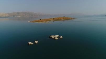 Xəzərin suyu çəkildi və 4 min illik şəhər gün üzünə çıxdı - FOTOLAR