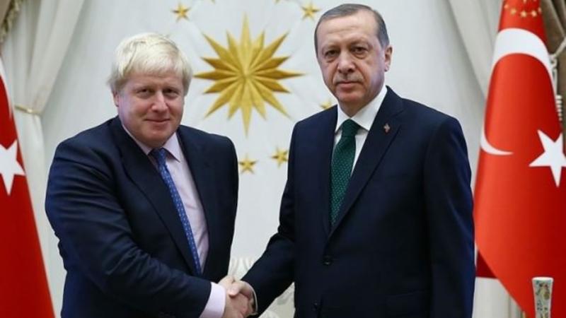 Türkiyə prezidenti Boris Consonla Suriyanı müzakirə etdi