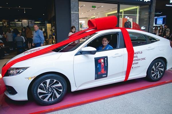 BirKart müştərisi "Honda Civic" qazandı!