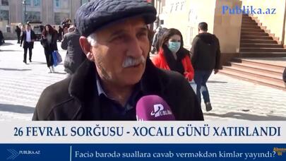 Bakı sakinləri Xocalı soyqırımı ilə bağlı nə bilir? - UTANDIRICI CAVABLAR (VİDEOSORĞU)