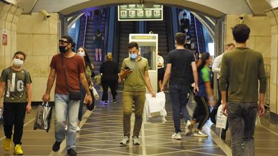 Bakı metrosu bu gün - FOTO