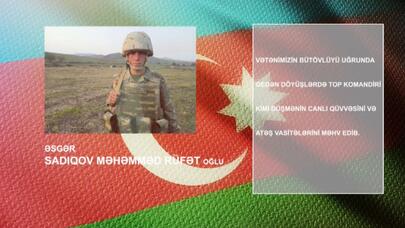 Düşmənin başına od yağdıran komandir - VİDEO