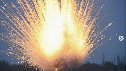 Reza Deqati ermənilərin Tərtərə atdığı fosfor bombalarını çəkdi - FOTOLAR