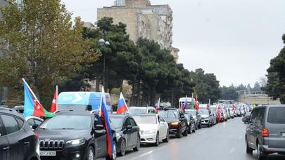Laçının azad edilməsi paytaxtda BELƏ QEYD OLUNDU - VİDEO