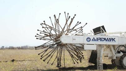 Füzuli Beynəlxalq Hava Limanının tikintisi aparılır - FOTOREPORTAJ