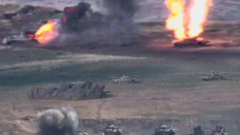 Xocavənddəki erməni tanklarının İNANILMAZ GÖRÜNTÜLƏRİ - VİDEO