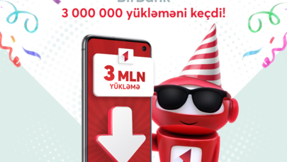 "BirBank"ın yükləmə sayı 3 milyonu keçib
