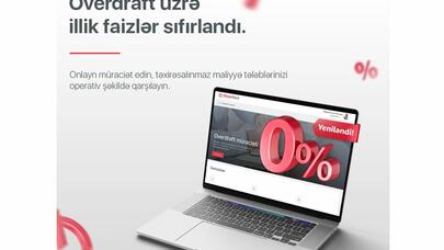 "Kapital Bank" sahibkarlara sıfır faizlə overdraft məhsulunu təqdim edir