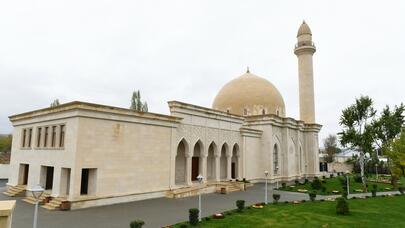 Şamaxıdakı Pirsaat Baba ziyarətgah-məscid kompleksinin açılışı oldu - FOTO