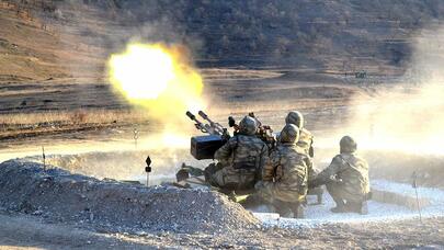 MN: Ermənistan silahlı bölmələri ordumuzun mövqelərini artilleriya atəşinə tutur