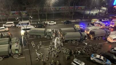 Qazaxıstan hadisələri FOTOLARDA