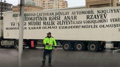 TIR sürücülərinin yolu bağlaması ilə bağlı cinayət işi açıldı