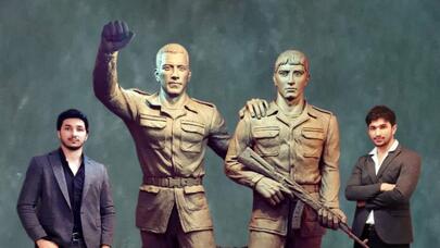 İki qardaş iki şəhid qardaşa heykəl hazırladı: "Anasına demədik ki..."