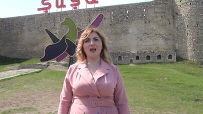 Gürcüstanın opera müğənnisi Şuşada “Ey Vətən”i oxudu - VİDEO