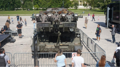 Vurulmuş rus texnikaları bu ölkədə sərgilənir