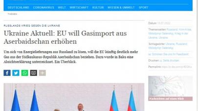 Avropa İttifaqı Azərbaycandan qaz idxalını artırmaq istəyir - DW