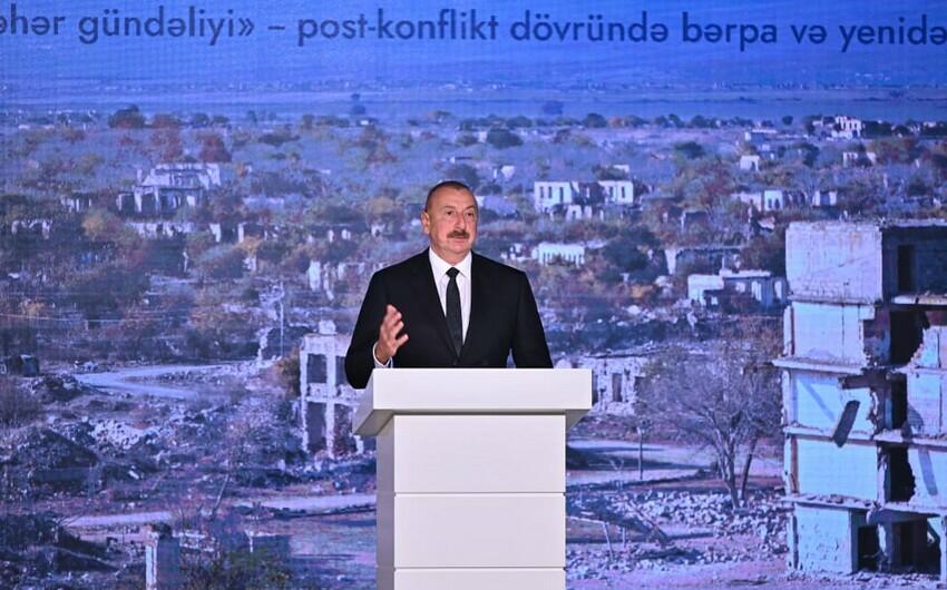 Beynəlxalq ictimaiyyət başımıza gətirilən humanitar fəlakətə göz yumurdu - Prezident