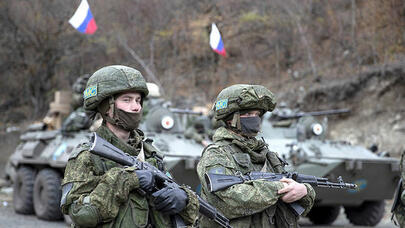 Sülhməramlıların texnikaları Azərbaycanı belə tərk edir - VİDEO