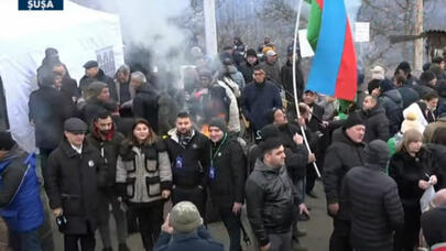 Xankəndi yolundakı aksiya 17 gündür davam edir