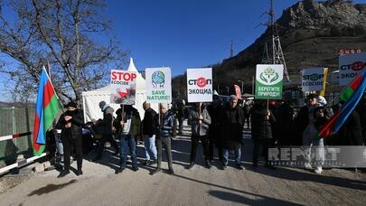 Xankəndi-Laçın yolunda etiraz aksiyası 22 gündür davam edir