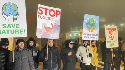 Laçın-Xankəndi yolu: Aksiya iştirakçıları gecə saatlarında da fəaldırlar - FOTO