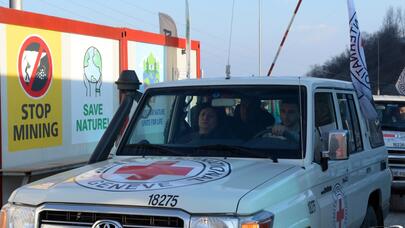 BQXK-nın yeddi avtomobili Laçına maneəsiz keçdi