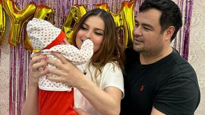 Sevda qızı və əri ilə… - Foto