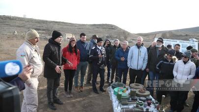 Beynəlxalq səyahətçilər Füzulidə - Foto